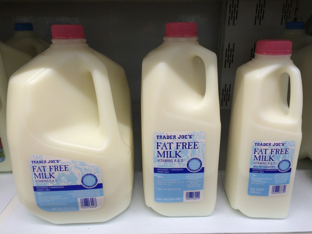 Différence entre le lait aux Etats-Unis et en France